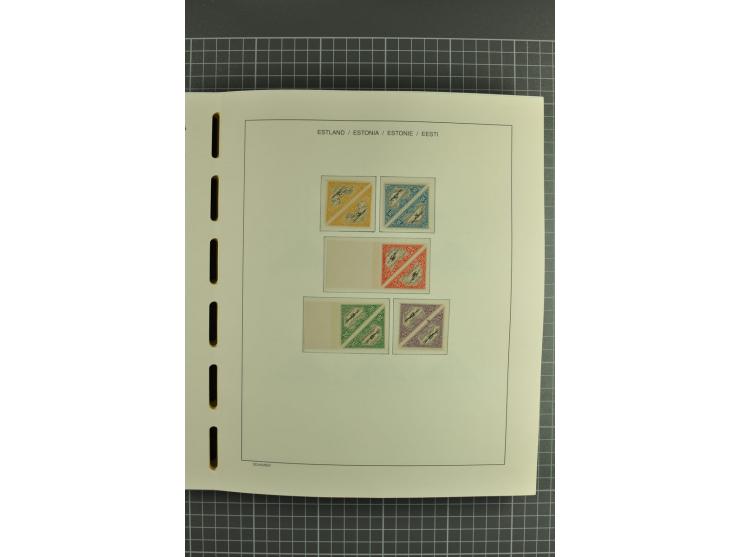 1918/2004, mostly unmounted mint und unsed collection with Mi.-Nr. 2A, 45BI+II, 46-47A, 164x(2), proofs, etc., also some Germ