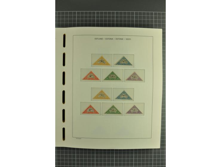 1918/2004, mostly unmounted mint und unsed collection with Mi.-Nr. 2A, 45BI+II, 46-47A, 164x(2), proofs, etc., also some Germ
