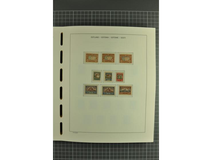 1918/2004, mostly unmounted mint und unsed collection with Mi.-Nr. 2A, 45BI+II, 46-47A, 164x(2), proofs, etc., also some Germ