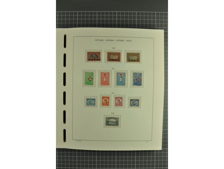 1918/2004, mostly unmounted mint und unsed collection with Mi.-Nr. 2A, 45BI+II, 46-47A, 164x(2), proofs, etc., also some Germ