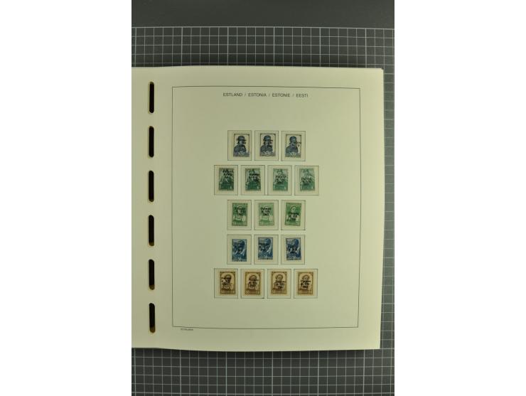 1918/2004, mostly unmounted mint und unsed collection with Mi.-Nr. 2A, 45BI+II, 46-47A, 164x(2), proofs, etc., also some Germ