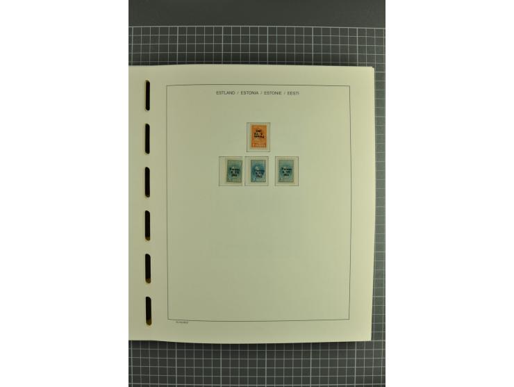 1918/2004, mostly unmounted mint und unsed collection with Mi.-Nr. 2A, 45BI+II, 46-47A, 164x(2), proofs, etc., also some Germ