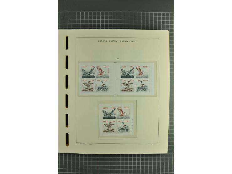 1918/2004, mostly unmounted mint und unsed collection with Mi.-Nr. 2A, 45BI+II, 46-47A, 164x(2), proofs, etc., also some Germ