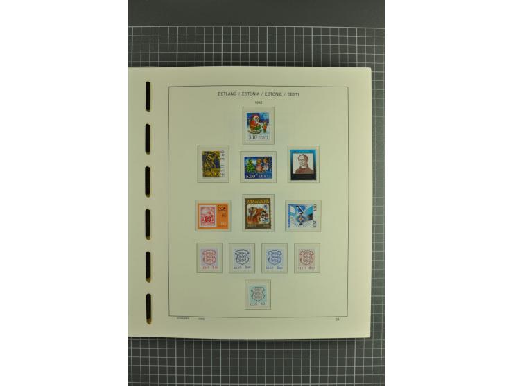 1918/2004, mostly unmounted mint und unsed collection with Mi.-Nr. 2A, 45BI+II, 46-47A, 164x(2), proofs, etc., also some Germ