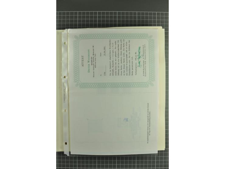 1918/2004, mostly unmounted mint und unsed collection with Mi.-Nr. 2A, 45BI+II, 46-47A, 164x(2), proofs, etc., also some Germ
