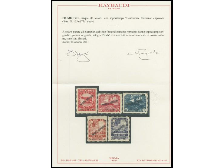 Opening of the Legislative Assembly 10 c., 60 c., L. on 1, 2 and 10 cor., each with inverted overprint, mint never hinged, ve