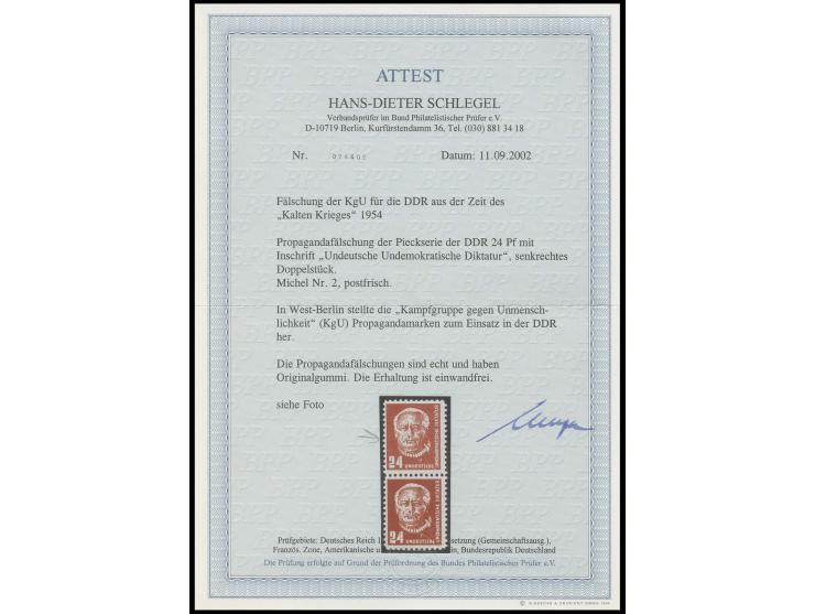 24 Pfg., postfrisch, Fotoattest Schlegel BPP (für ehemaliges Paar) (Mi. 700,-)