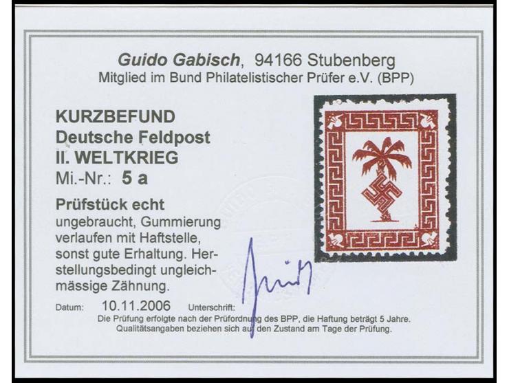 dito, ungebraucht, Pracht, Kurzbefund Gabisch BPP