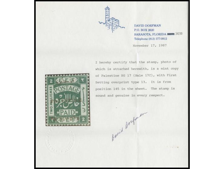 2 m., withdrawn type 13, unused, fine, certificate Dorfman (Bale 17C)