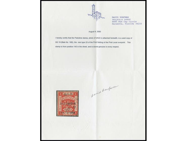 4 m., withdrawn type 23, lightly cancelled by cds., fine and rare, certificate Dorfman (Bale 19D)
