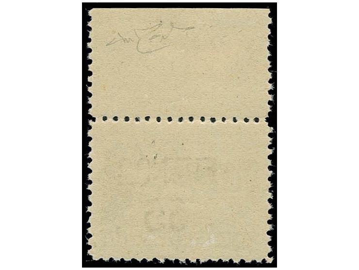 Cruiser arrival 55 on 10 cor. from the upper sheet margin on greyish, lower quality paper, perforated 10½, very fine, slight 
