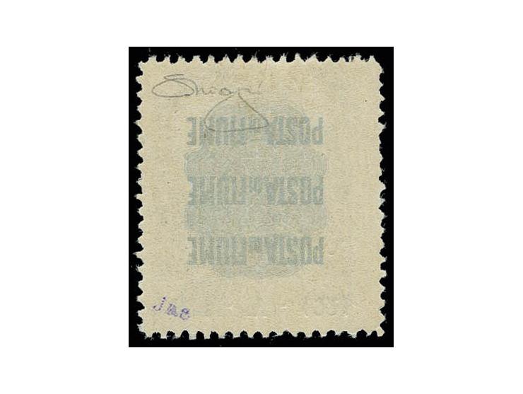 L on 10 cor. with inverted overprint with variety "Costiteente", mint never hinged, fine, signed Raybaudi with certificate (S