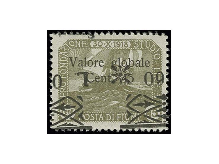 0.60 on 45 c. with shifted and inverted overprint, mint never hinged, very fine, rare, signed Raybaudi with certificate (Sass