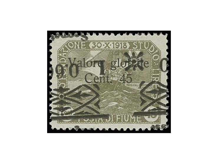  0.60 on 45 c. with shifted and inverted overprint, mint never hinged, very fine, rare, signed Raybaudi with certificate (Sas
