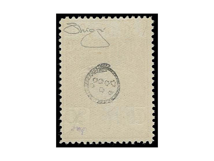 10 l. on 20 c. with triple overprint, mint never hinged, very fine, signed Raybaudi with certificate (Sassone Nr. 146g)