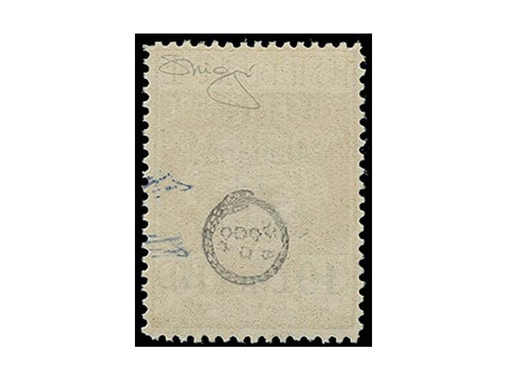 10 l. on 20 c. with different overprint type, mint never hinged, very fine and scarce, signed Raybaudi with certificate (Sass
