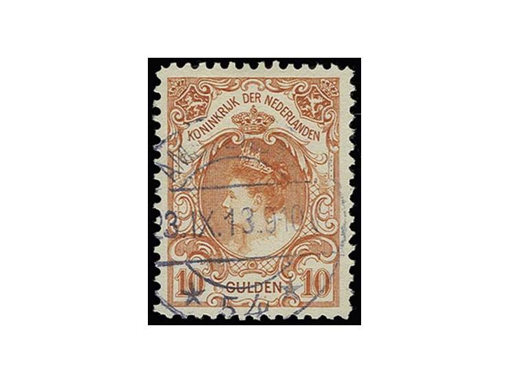 1898, Wilhelmina 10 g., used, very fine, sign. Dr. Louis BPP
