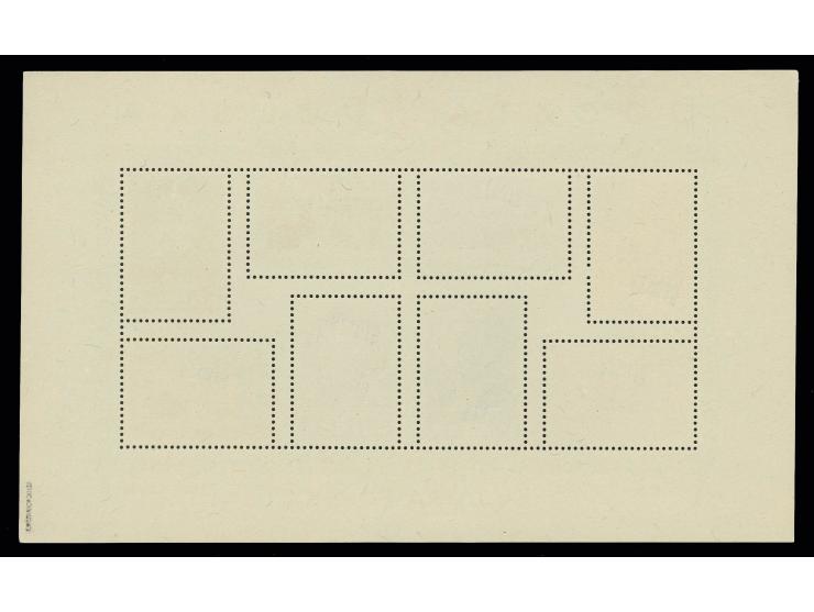 GROSZY HANDSTAMPS: 1950, culture miniature sheet with handstamp in type 21, unmounted mint, very fine, certificate Wezranowsk