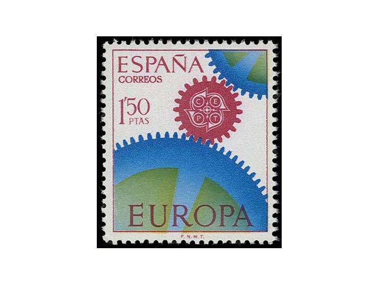 1967, CEPT 1,50 pta. in unissued colours, unmounted mint