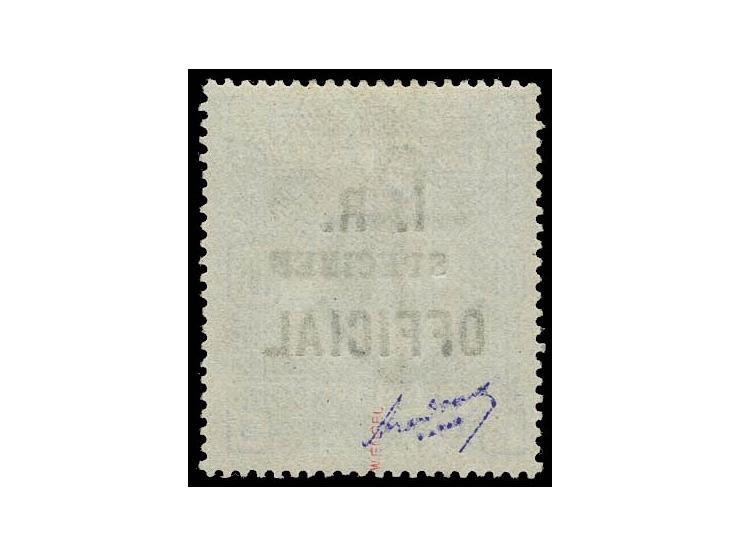 10 s. blue, unused, with "SPECIMEN" type 9, very fine, certificate RPS (2012)