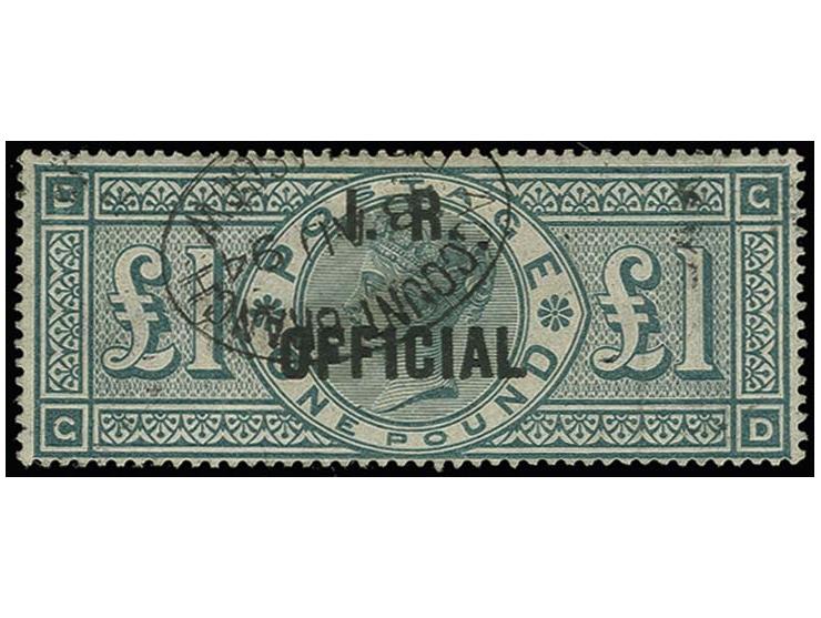 1£ green, used, very fine, certificate RPS (2012) 