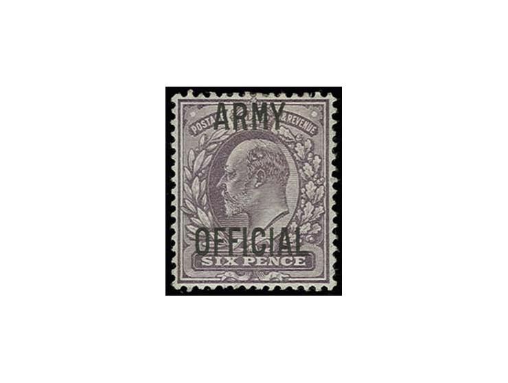 ARMY OFFICIAL: 1902/03, 6 d. dull purple, unused, very fine, certificate RPS (2012)
