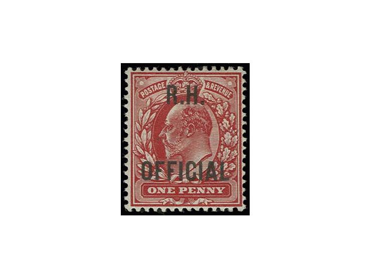 1 d. scarlet, unused, very fine, certificate RPS (2012)
