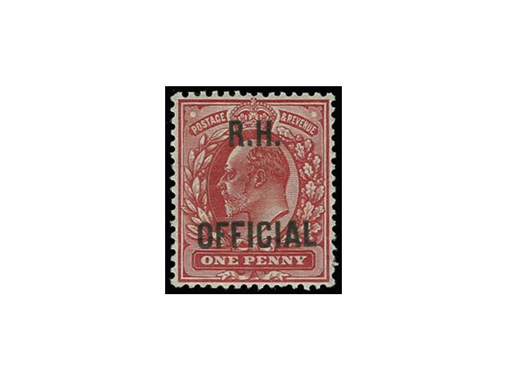 1 d. scarlet, unused, very fine, certificate RPS (2012)