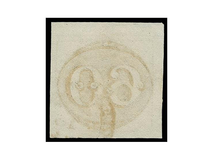 1843, Bull's eye 60 r. black, fine print, large margins, used, very fine