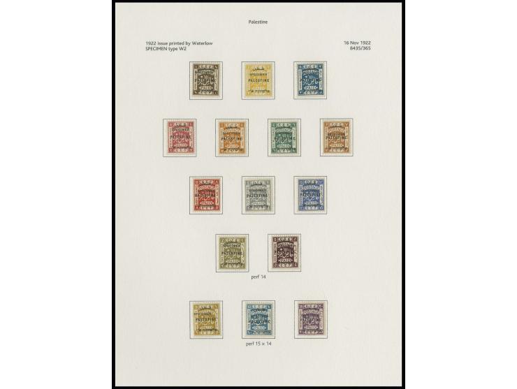 MISCELLANEOUS ITEMS: SPECIMEN: Mounted collection with Bale S.1, S.2, S.71-89, S90-103A, S104-108, S109-111, postage due S6-1