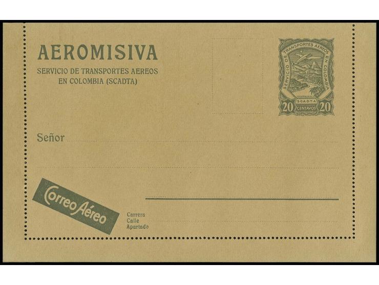 1921, stationery card 10 c. (slightly stained), letter card and envelope 20 c. in good condition, all unused