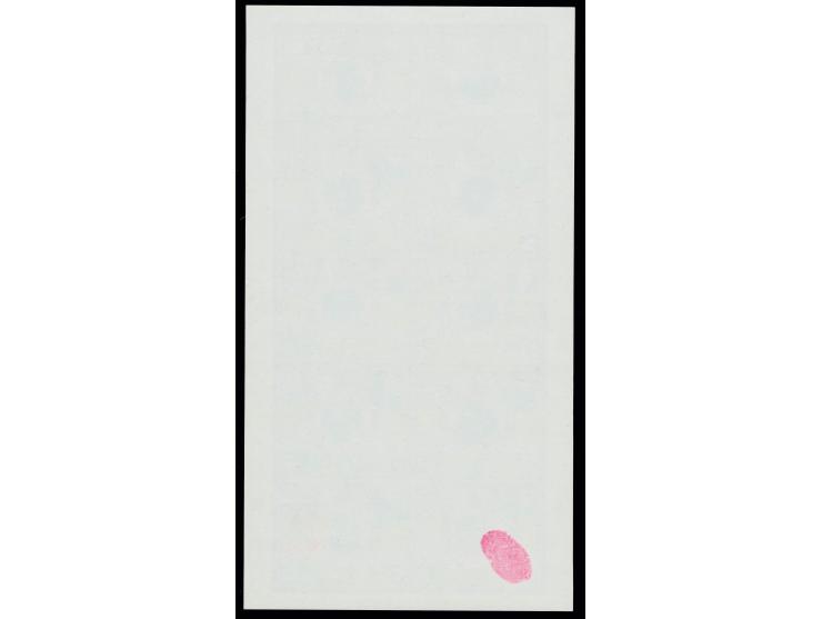 1992, Earth summit, plate proof, cpl. sheet with 10 blocks of 4, unhinged mint, only 2 sheets printed