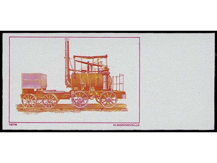 1980, Engines, 42 progressive plate proofs, unmounted mint, fine