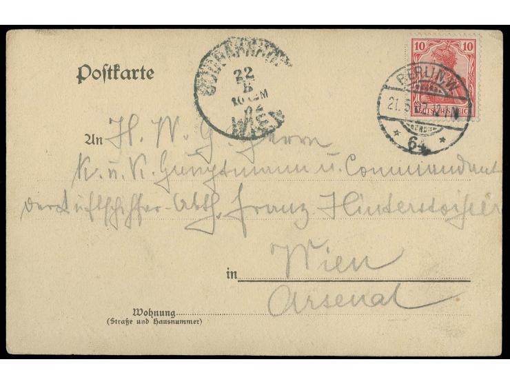 DIVERSES: 1902, "Gf. Zeppelin" sowie 11 weitere Luftschiffe-Unterschriften, u.a. von Parseval, Riedinger und Beson bildseitig