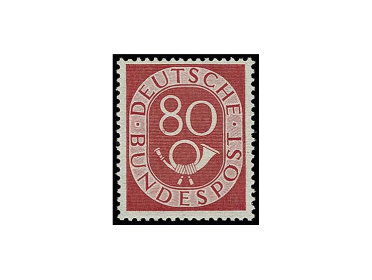 80 Pfg. mit Wasserzeichen Y, postfrisch, tadellos, sign. Schlegel BPP
