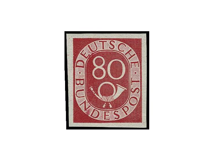 80 Pfg. mit Wasserzeichen Y, ungezähnt, postfrisch, tadellos, u.a. sign. Schlegel BPP
