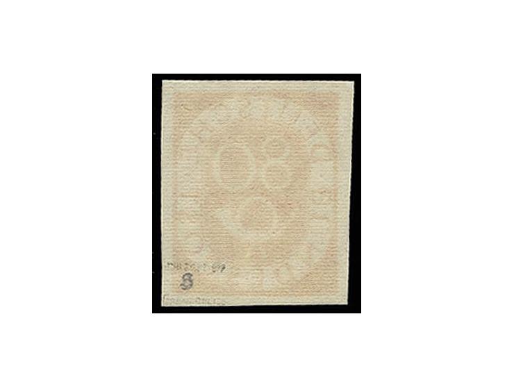 80 Pfg. mit Wasserzeichen Y, ungezähnt, postfrisch, tadellos, u.a. sign. Schlegel BPP