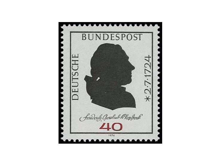40 Pfg. mit halbkreisförmig fehlendem Namenzug über der Wertziffer, postfrisch, tadellos, sign. Schlegel BPP mit Fotoattest