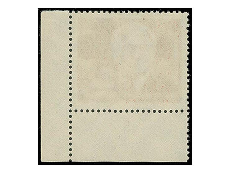 2 M. dunkelbräunlichrot aus der rechten unteren Bogenecke mit Druckvermerk, postfrisch, Fotoattest Mayer BPP (Mi. 700,-)