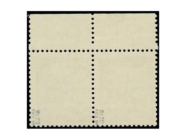 20 Pfg. mit Wz. 2X I im waagerechten Oberrandpaar mit Druckkontrollvermerk "Doppelkreis mit Punkt und Querstrich" Feld 3, pos