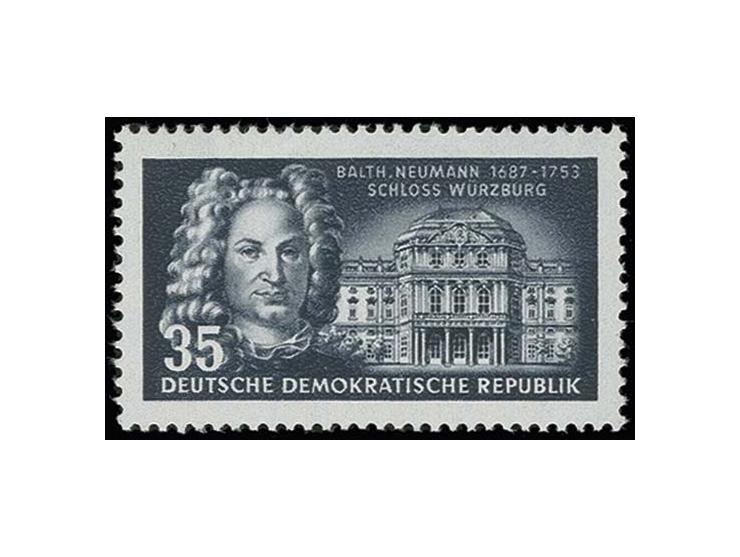 Deutsche Baumeister 35 Pfg. als Probedruck in der Farbe schwarzblau, postfrisch, Fotobefund Mayer BPP (Mi. ohne Preis)