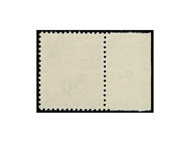 20 auf 24 Pfg. mit glänzendem Aufdruck und Wz. 2Y I, postfrisches linkes Randstück der Neuauflage, Fotoattest Mayer BPP (Mi. 