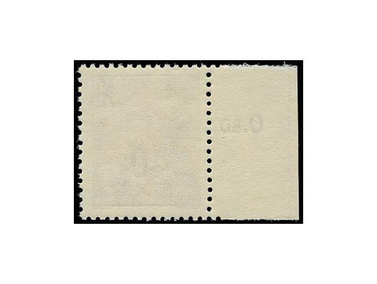 40 auf 48 Pfg. mit glänzendem Aufdruck und Wz. 2Y I, postfrisches linkes Randstück der Neuauflage, Fotoattest Mayer BPP (Mi. 