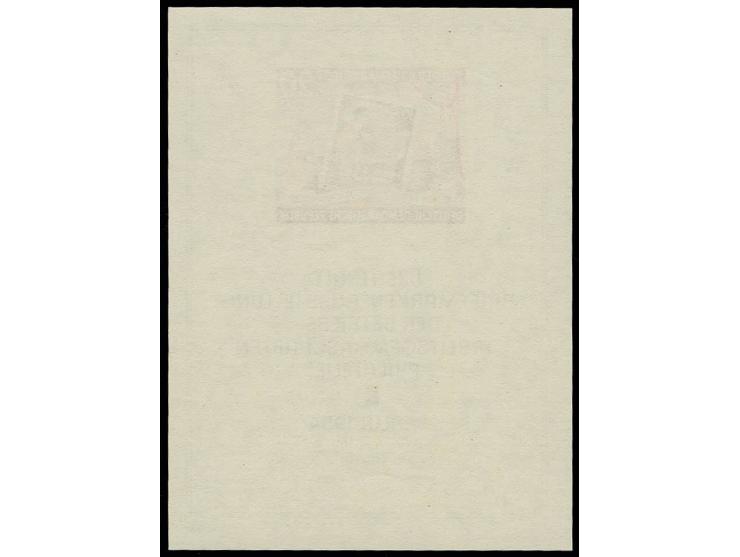 Briefmarken-Austellungsblock mit Wz. 2Y I, postfrisch, Fotoattest Mayer BPP (Mi. 1000,-)