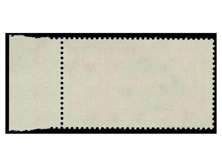 Internationale 20 Pfg. mit Wz. 3Y auf gestrichenem Papier mit Druck auf der nicht gestrichenen Papierseite, postfrisches rech