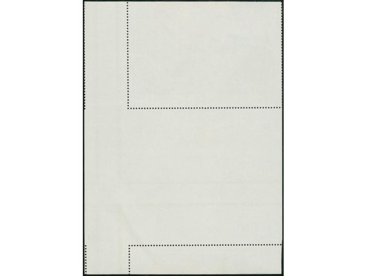 1969, 20 Jahre DDR-Block total verschnitten, postfrisch, etwas bügig