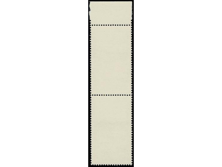 1974, UPU 35 Pfg. im senkrechten Oberrandpaar, dabei obere Marke mit Plattenfehler "Postkutsche zum größten Teil fehlend", po