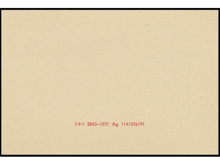 Heftchen 1 M. "Posthorn rötlichbraunocker" in Type II mit Inhalt 5 x Mi.-Nr. 1858, postfrisch, Richter 2 agb