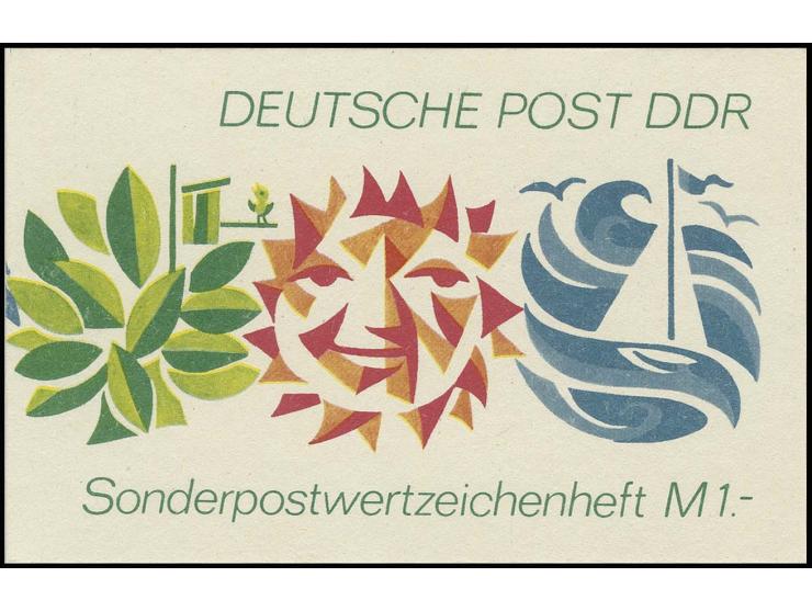Heftchen 1 M. "Freizeit" mit Druckvermerk "Ag 114/2/73 &bull; ODR 3413 II-15-17" und Inhalt 5 x Mi.-Nr. 1888, postfrisch, Ric