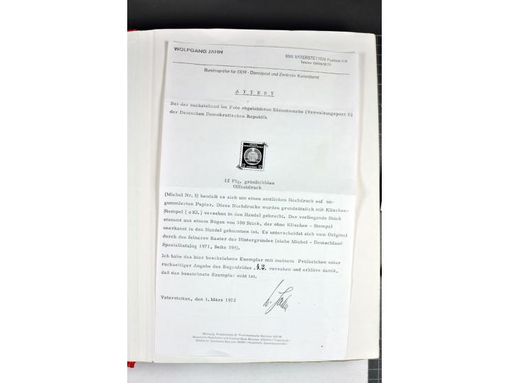 1949/90, postfrische, ungebrauchte und gestempelte Sammlung mit Abarten und Besonderheiten, dabei Mi.-Nr.243 Uo PF I gestempe